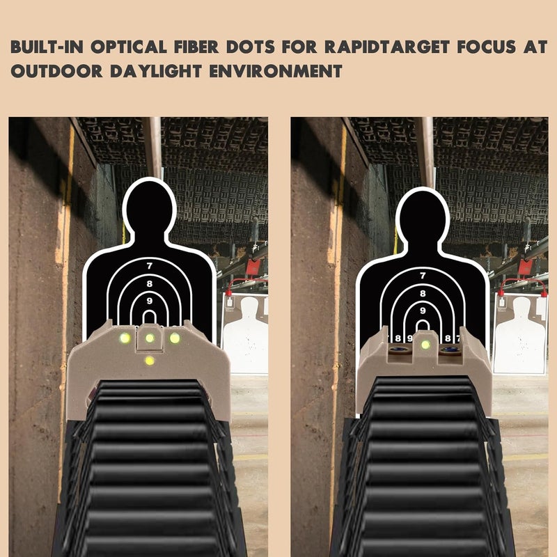 TPRCOL Low Baseline Fiber Optic Sight Front and Rear Sight - Image 2